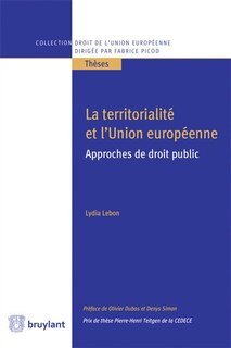 Front cover_La territorialité et l'Union européenne