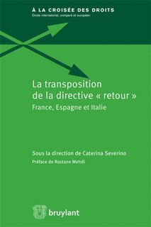 Front cover_La transposition de la directive retour