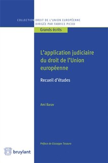 Front cover_L' application judiciaire du droit de l'Union européenne