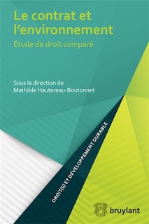 Couverture_Le contrat et l'environnement