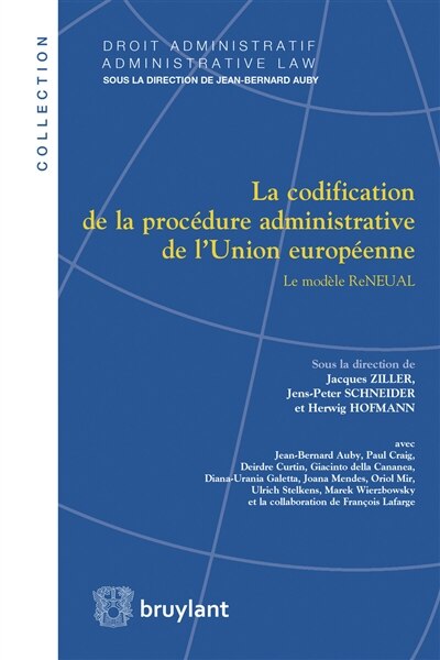 Couverture_La codification de la proc&eacute;dure administrative de l'Union europ&eacute;enne