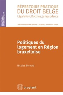 Front cover_Politiques du logement en Région bruxelloise