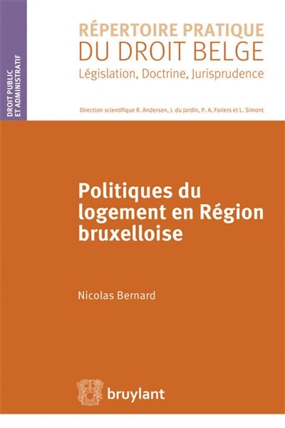 Front cover_Politiques du logement en Région bruxelloise