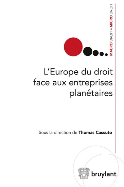 Couverture_L' Europe du droit face aux entreprises planétaires