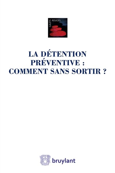Front cover_La détention préventive
