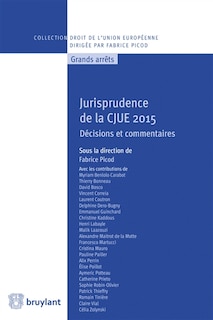 Couverture_Jurisprudence de la CJUE 2015