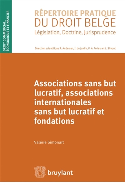 Front cover_Associations sans but lucratif, associations internationales sans but lucratif et fondations