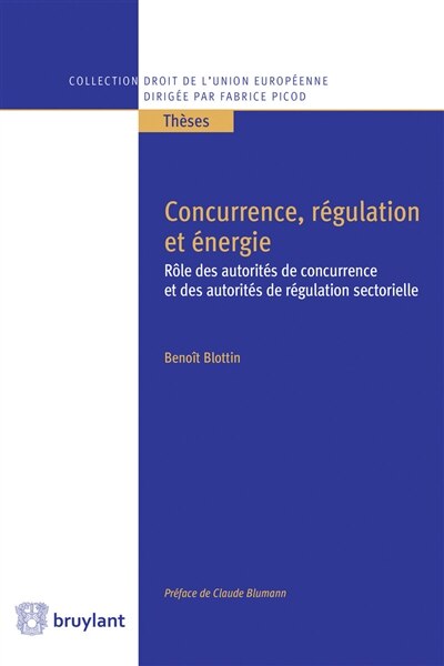 Front cover_Concurrence, régulation et énergie