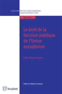 Couverture_Le droit de la fonction publique de l'Union européenne