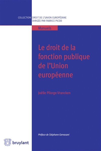 Couverture_Le droit de la fonction publique de l'Union européenne