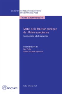 Front cover_Statut de la fonction publique de l'Union européenne