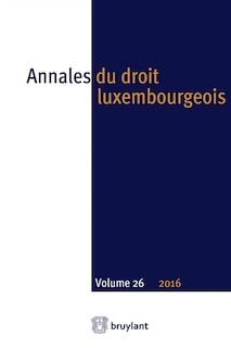 Couverture_Annales du droit luxembourgeois, n&deg;26 (2016)