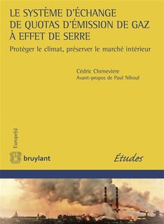 Front cover_Le système d'échange de quotas d'émission de gaz à effet de serre