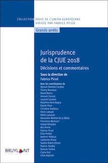 Front cover_Jurisprudence de la CJUE 2018