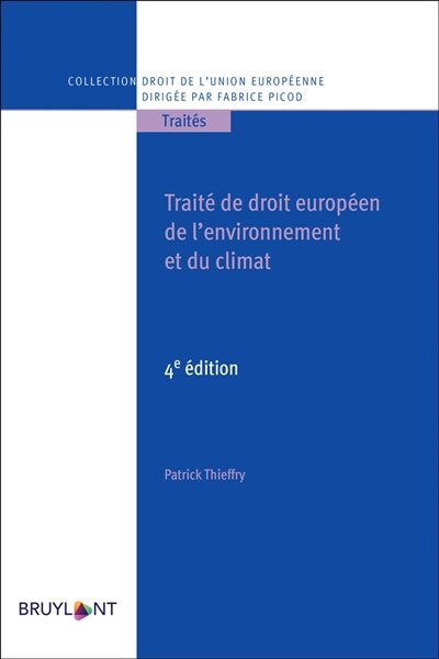 Front cover_Trait&eacute; de droit europ&eacute;en de l'environnement et du climat