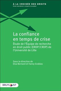 Front cover_La confiance en temps de crise