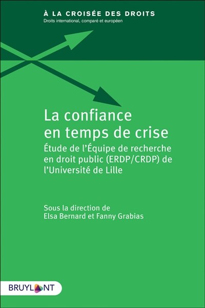 Front cover_La confiance en temps de crise