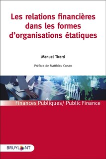Front cover_Les relations financières dans les formes d'organisations étatiques