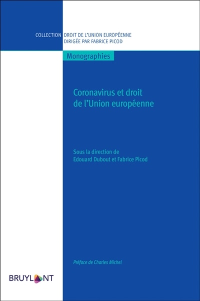 Couverture_Coronavirus et droit de l'Union européenne