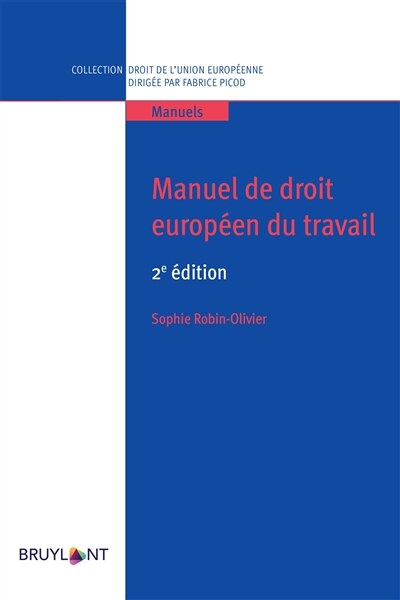 Front cover_Manuel de droit européen du travail