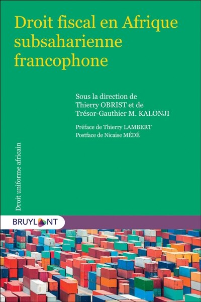 Front cover_Droit fiscal en Afrique subsaharienne francophone