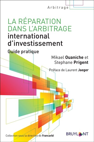 Front cover_La réparation dans l'arbitrage international d'investissement