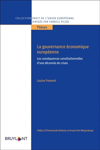 Front cover_La gouvernance économique européenne