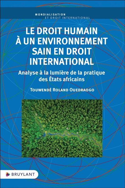 Front cover_Le droit humain à un environnement sain en droit international