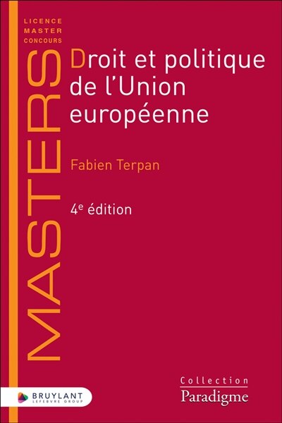 Front cover_Droit et politique de l'Union européenne