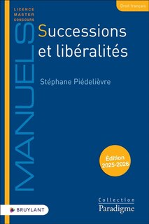 Couverture_Successions et lib&eacute;ralit&eacute;s