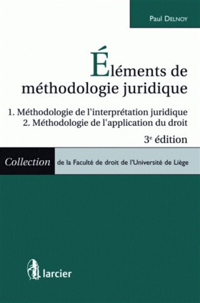 Front cover_Eléments de méthodologie juridique