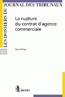 Front cover_La rupture du contrat d'agence commerciale