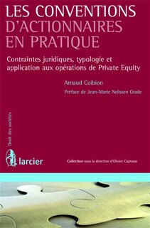 Couverture_Les conventions d'actionnaires en pratique