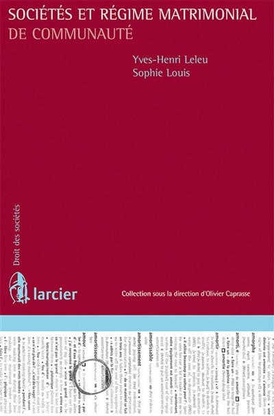 Couverture_Sociétés et régime matrimonial de communauté