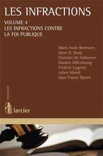 Front cover_Les infractions contre la foi publique