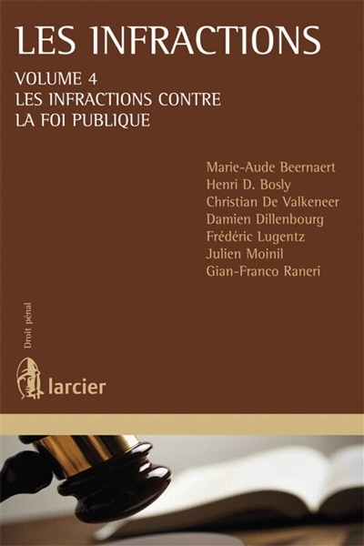Front cover_Les infractions contre la foi publique