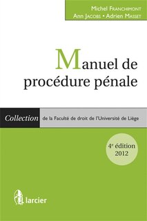 Front cover_Manuel de procédure pénale