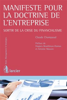 Front cover_Manifeste pour la doctrine de l'entreprise