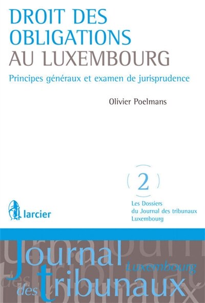 Front cover_Droit des obligations au Luxembourg