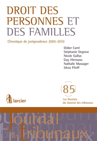 Front cover_Droit des personnes et des familles