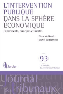 Front cover_L' intervention publique dans la sphère économique