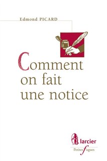 Couverture_Comment on fait une notice