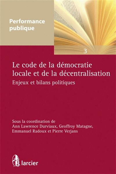 Front cover_Le code de la démocratie locale et de la décentralisation