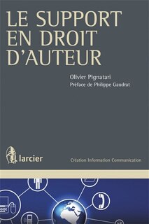 Front cover_Le support en droit d'auteur