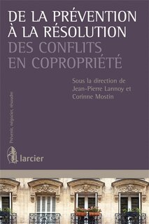 Front cover_De la prévention à la résolution des conflits en copropriété