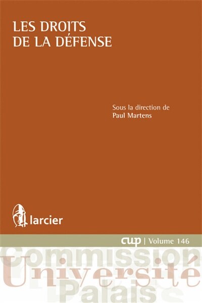 Front cover_Les droits de la d&eacute;fense