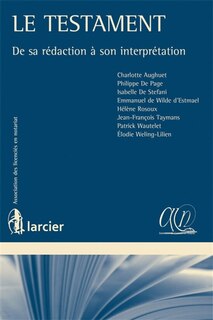 Front cover_Le testament