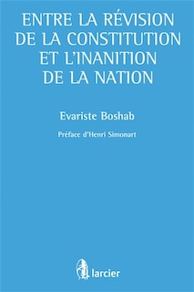 Front cover_Entre la révision de la Constitution et l'inanition de la nation