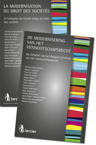 Front cover_De modernisering van het vennootschapsrecht