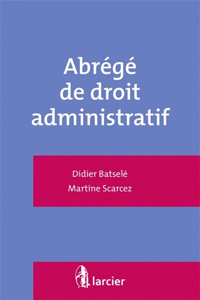 Couverture_Abrégé de droit administratif